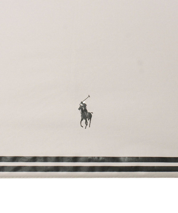 MOONBAT 【 遮光率100％/遮熱/UV/軽量】POLO RALPH LAUREN（ポロ ラルフローレン）晴雨兼用日傘 ワンポイント ポロポニー バイカラー  折りたたみ傘 オフホワイト