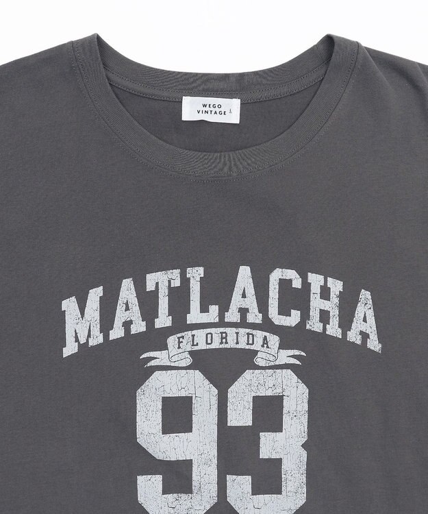 WEGO 【ユニセックス着用ITEM/MLサイズ展開】ヴィンテージライクグラフィックノースリーブ 柄5