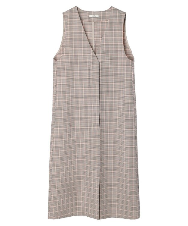 earth music&ecology フロントジップジャンスカ Glen Check