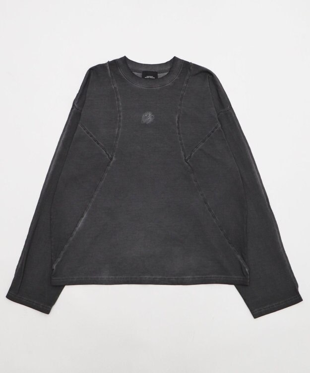 WEGO 【ユニセックス着用ITEM】MA55IVE　コールドダイスウィッチングロゴT（LS） スミクロ