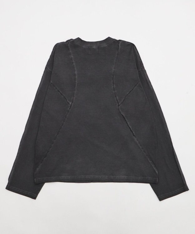 WEGO 【ユニセックス着用ITEM】MA55IVE　コールドダイスウィッチングロゴT（LS） スミクロ