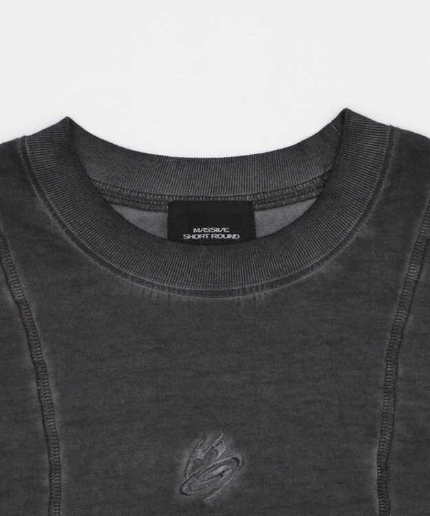 WEGO 【ユニセックス着用ITEM】MA55IVE　コールドダイスウィッチングロゴT（LS） スミクロ