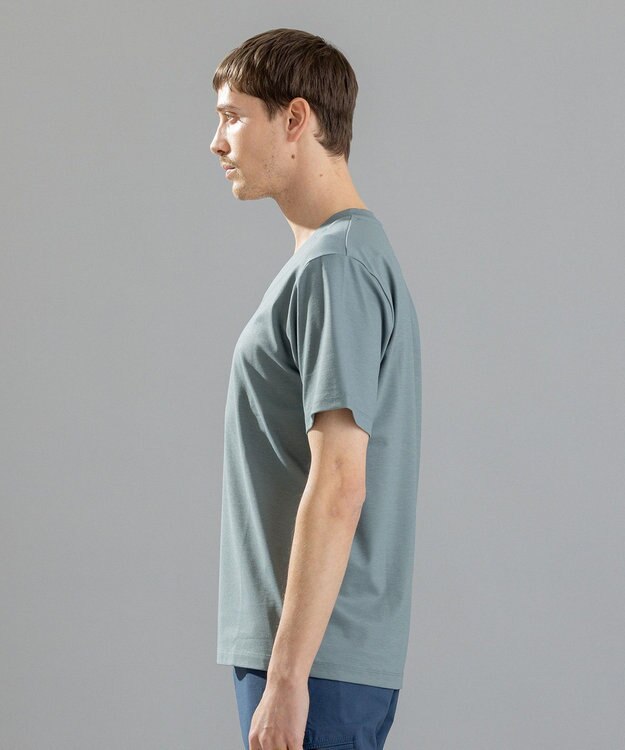 JOSEPH HOMME コンパクトストレッチジャージー　ＶネックＴシャツ ピーコックグリーン系