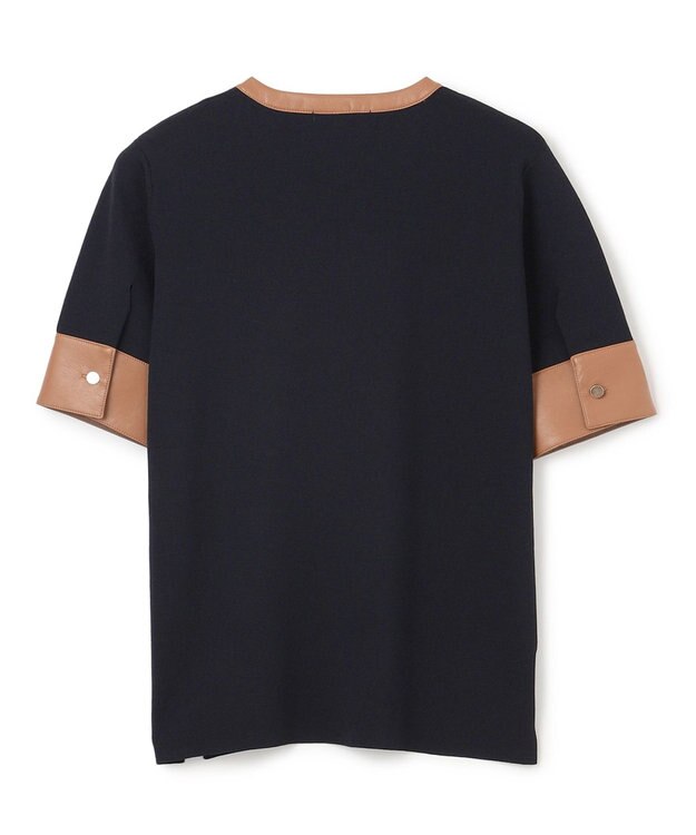 BEIGE， NADIA / ブラウスニットトップス Navy x Camel