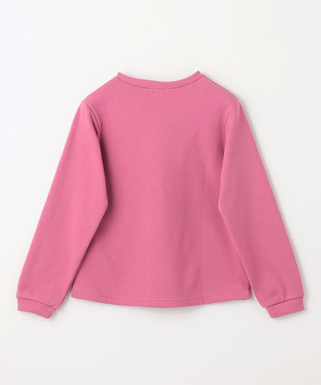 ANY KIDS 【春まで主役】アニマル発泡プリントトレーナー チェリーピンク