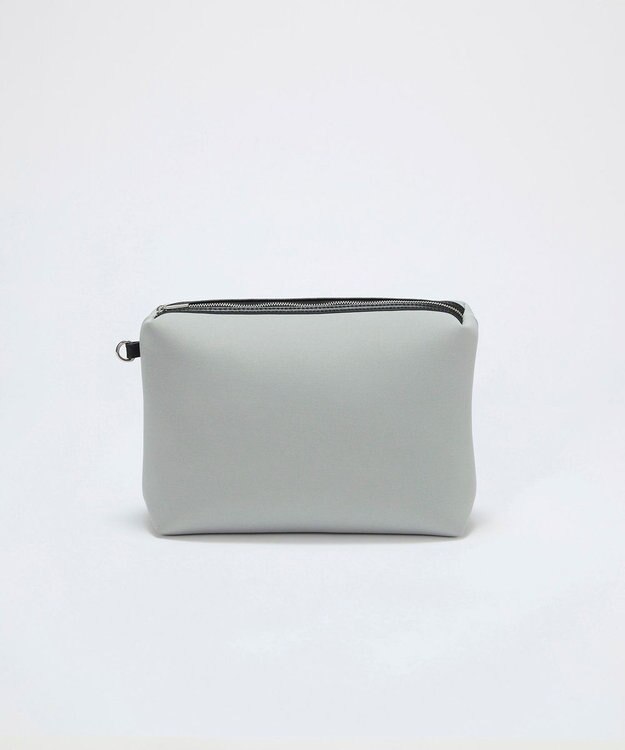 TOPKAPI 【TREASURE TOPKAPI】ネオプレン 2way ワンハンドル ショルダーバッグ ポーチ付き ライトグレー