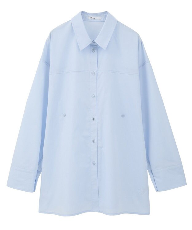 CRAFT STANDARD BOUTIQUE サイドベルトシャツ Sax