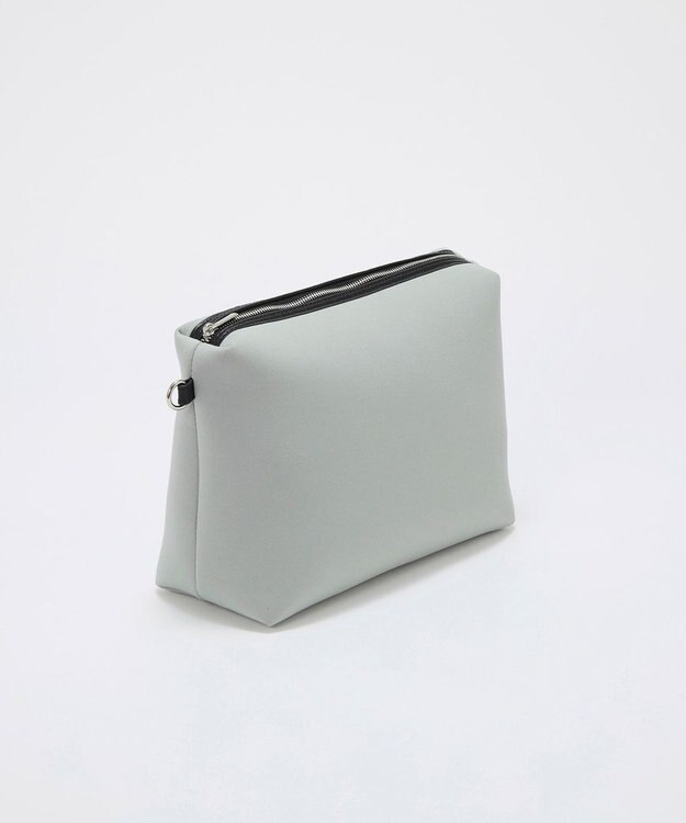 TOPKAPI 【TREASURE TOPKAPI】ネオプレン 2way ワンハンドル ショルダーバッグ ポーチ付き ライトグレー