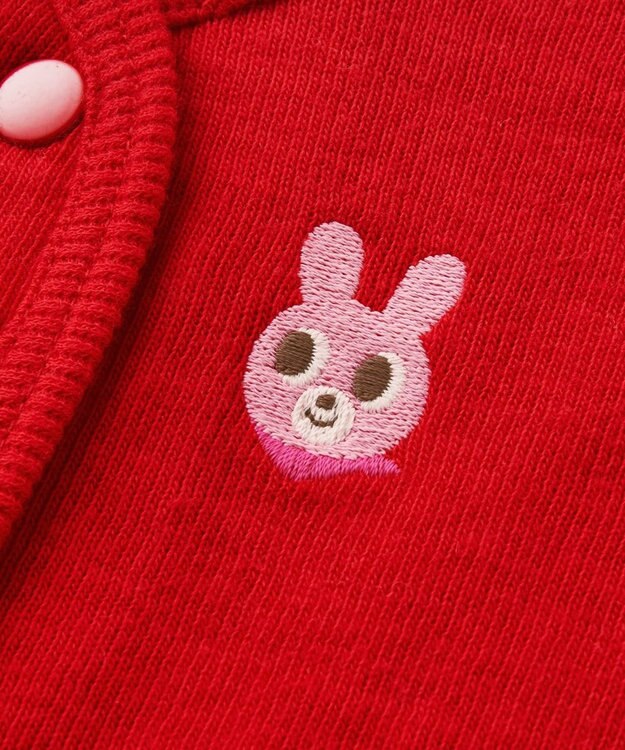 MIKI HOUSE HOT BISCUITS 【70-110cm】 接結天竺素材 ベスト 赤