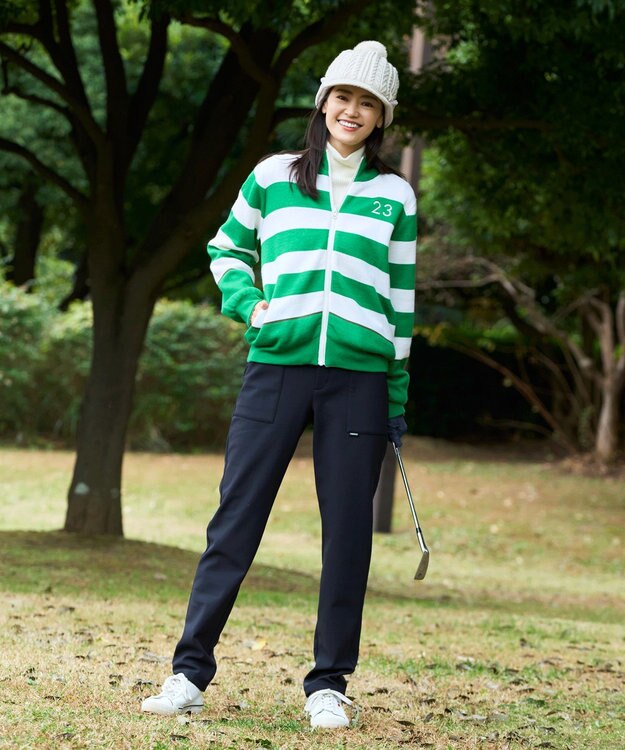 23区GOLF 【WOMEN】グランサーモリブ モックネック 保温性抜群なのに着膨れ感軽減 お出かけにも◎ アイボリー系