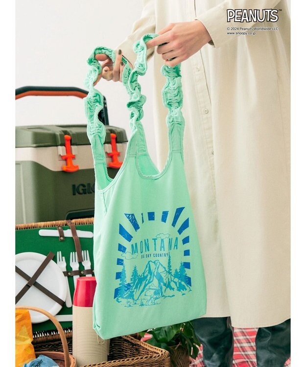 AMERICAN HOLIC ピグメントフリルＢＡＧ／ＰＥＡＮＵＴＳ Mint
