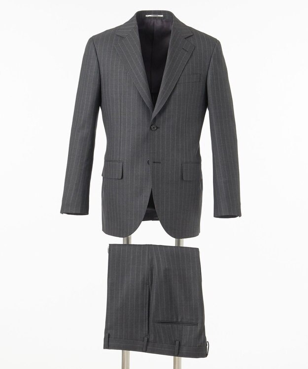 J.PRESS MEN 【ESSENTIAL CLOTHING】インテリジェント ストライプスーツ グレー系2