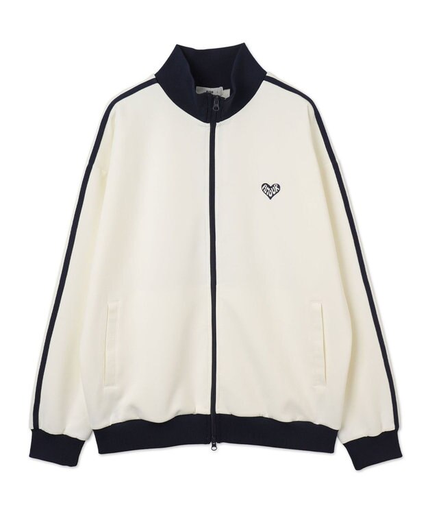 WEGO 【ユニセックス着用ITEM】ライントラックジャケット ホワイト