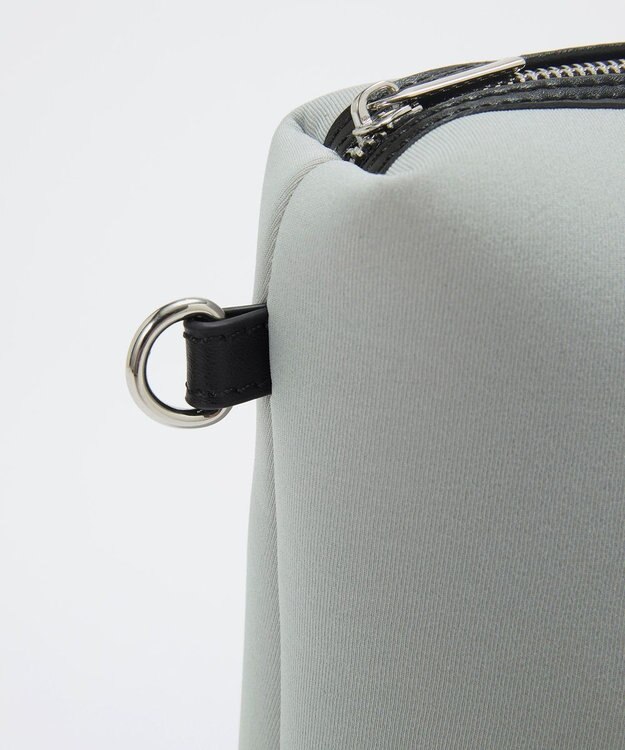 TOPKAPI 【TREASURE TOPKAPI】ネオプレン 2way ワンハンドル ショルダーバッグ ポーチ付き ライトグレー