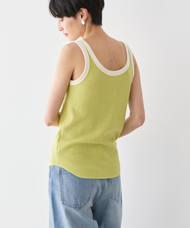 AMERICAN HOLIC ワッフル２ＷＡＹタンクトップ Lime Green