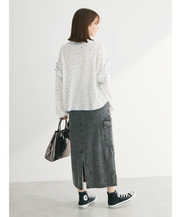 Green Parks ・ＥＬＥＮＣＡＲＥ　ＤＵＥ　カーゴデニムスカート Gray Mixture