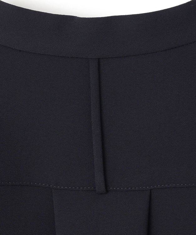 BEIGE， 【洗える】JASMINE / スタンドカラージップブラウス Navy