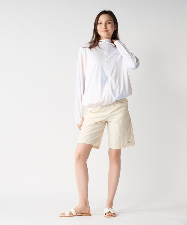 OP／FILA 【FILA/フィラ】ナイロンタスランパンツ オフホワイト