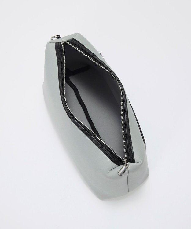 TOPKAPI 【TREASURE TOPKAPI】ネオプレン 2way ワンハンドル ショルダーバッグ ポーチ付き ライトグレー