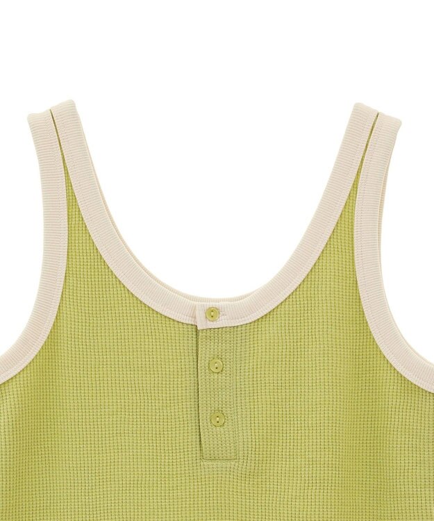 AMERICAN HOLIC ワッフル２ＷＡＹタンクトップ Lime Green