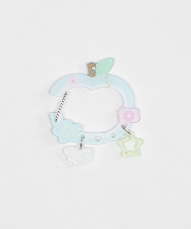 WEGO パステルりんごカラビナ サックス