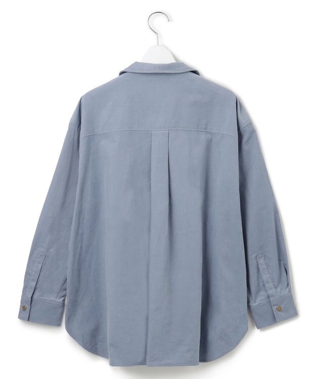J.PRESS YORK STREET 【WOMEN】コーデュロイ シャツブルゾン ダルブルー系