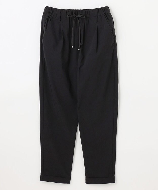 ANY L 【接触冷感/ウエストゴム/ストレッチ】クールタッチタックパンツ ブラック