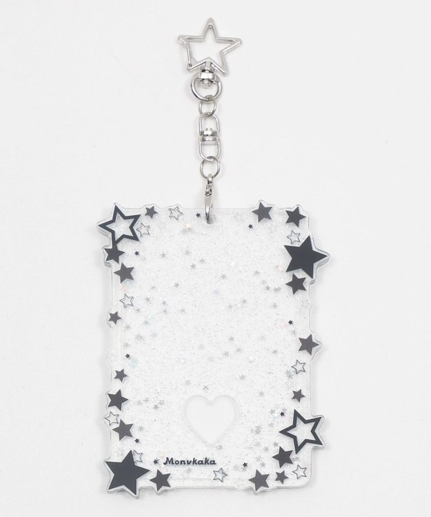 WEGO 【痛バ＆推し活】キラキラスターカードホルダーキーホルダー ブラック