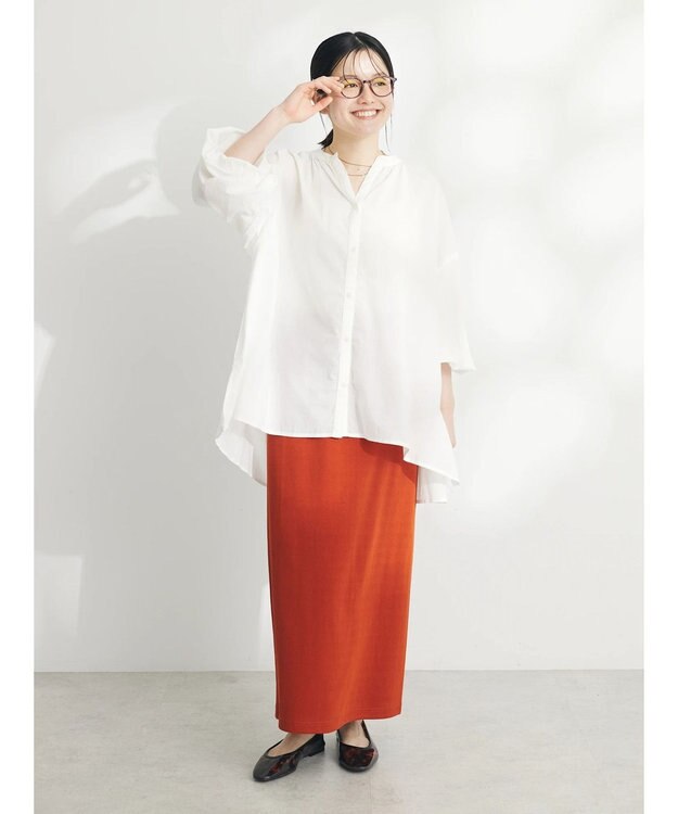 CRAFT STANDARD BOUTIQUE インド綿スキッパーチュニック Off White