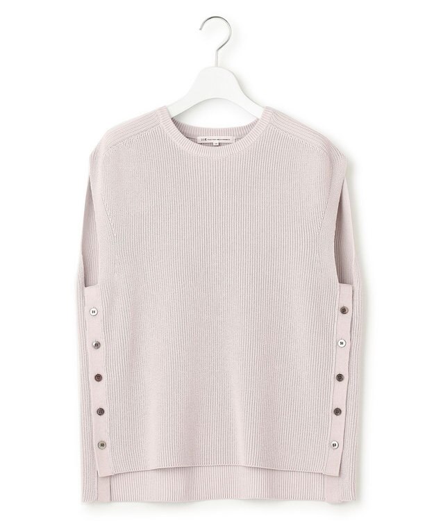 23区 L 【洗える】コットンギマ ニット ベスト ライトグレー系