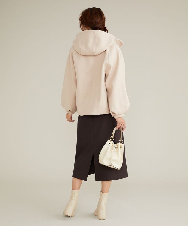 Feroux 【古畑星夏さん着用】パフスリーブフード アウター ベージュ系