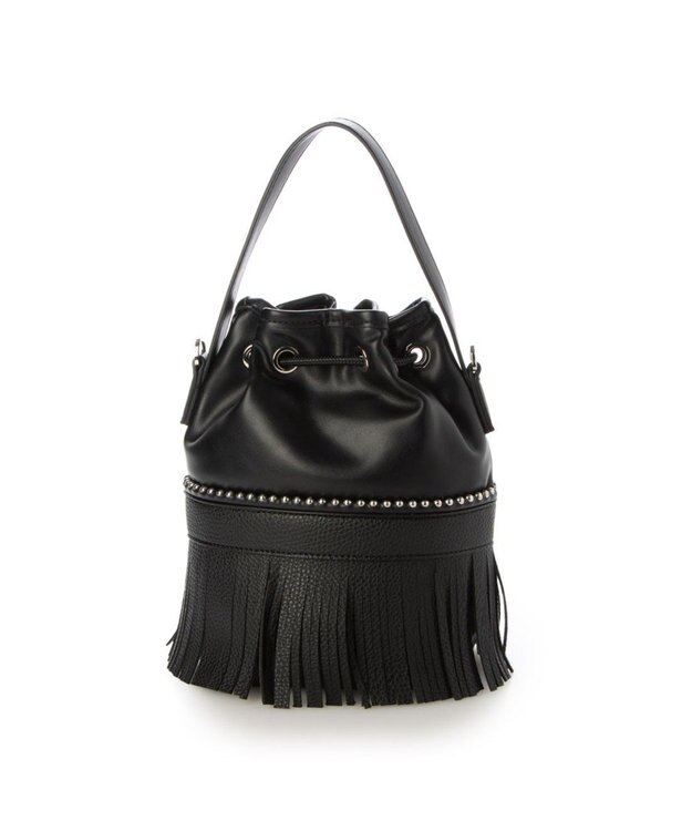 UNBILLION カシュカシュ cachecache / ボールチェーンポイントタッセルドロストショルダー ブラック