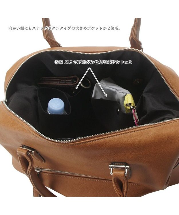 UNBILLION 【テレビ ドラマ着用アイテム】Otias アンティークタイプ合皮2WAYボストン キャメル