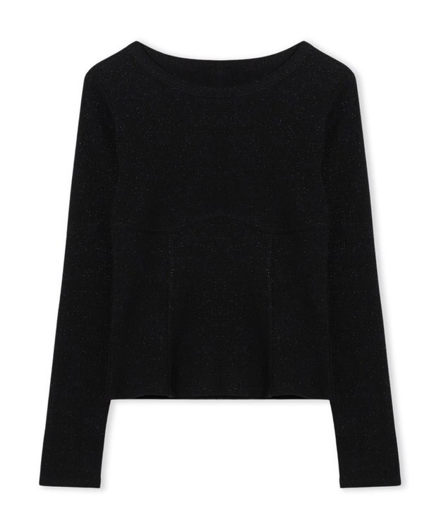 Chacott Chacott BALANCE ホリデーラメロングスリーブTシャツ ブラック