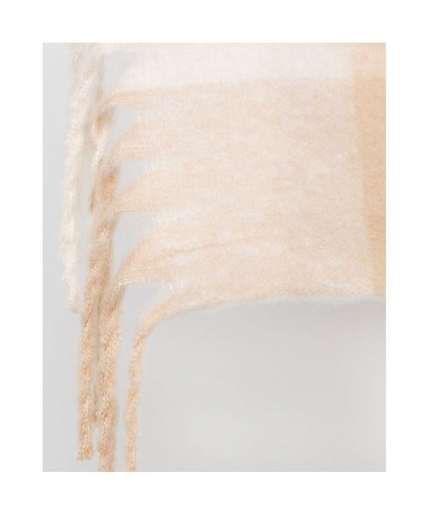 UNBILLION カシュネ cache nez / リサイクルポリブロックチェックストール ベージュ