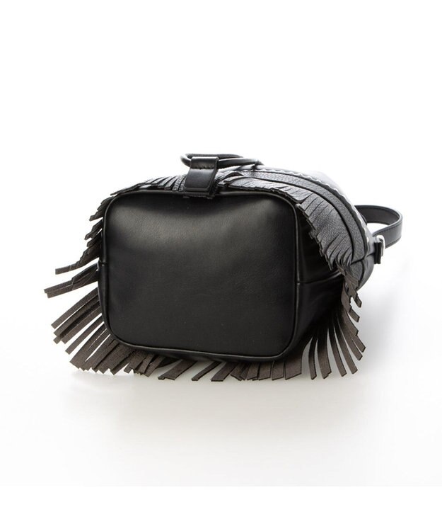 UNBILLION カシュカシュ cachecache / ボールチェーンポイントタッセルドロストショルダー ブラック