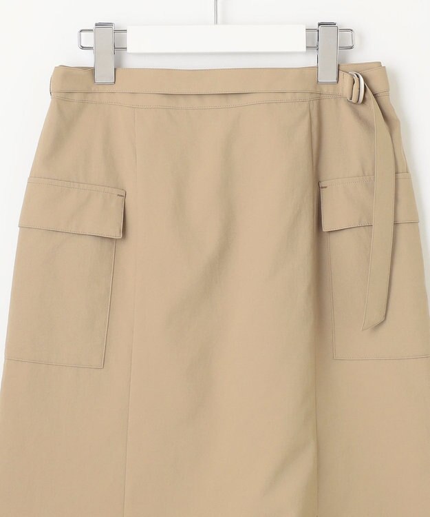 J.PRESS LADIES S 【洗える・イージーケア】ソフトタイプライター マーメイド スカート ベージュ系