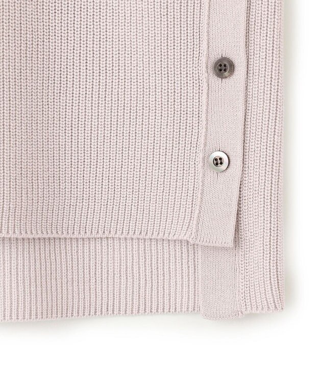 23区 L 【洗える】コットンギマ ニット ベスト ライトグレー系