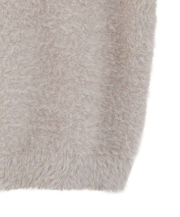 AMERICAN HOLIC フェザー半袖ニットプルオーバー Beige