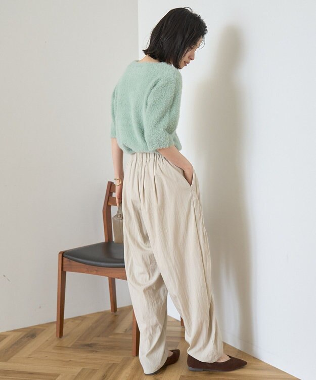 AMERICAN HOLIC フェザー半袖ニットプルオーバー Mint