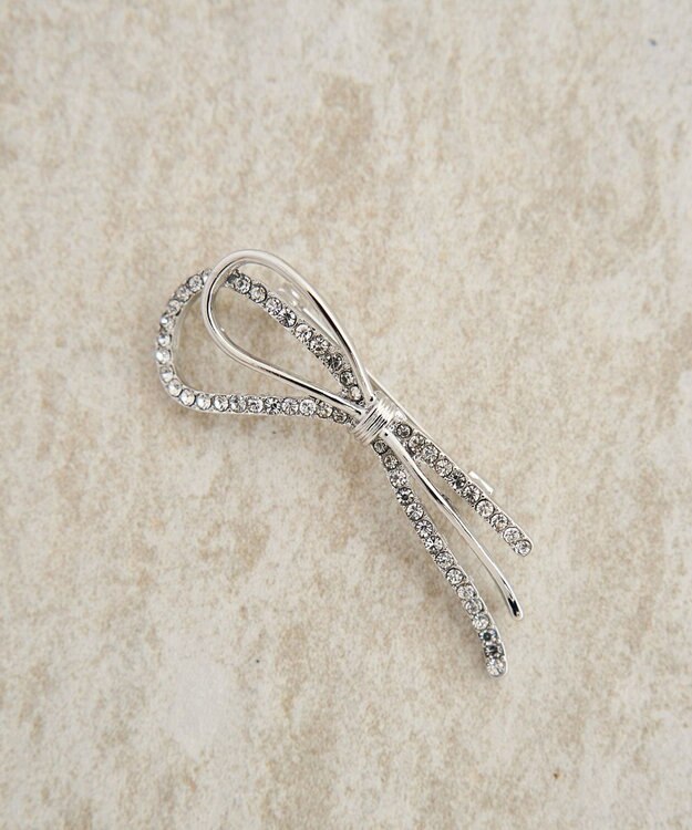 YECCA VECCA ノットリボンブローチ Silver