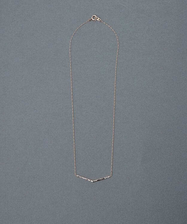 Phoebe 〈金属アレルギー対応〉バランスラインネックレス シャンパンゴールド