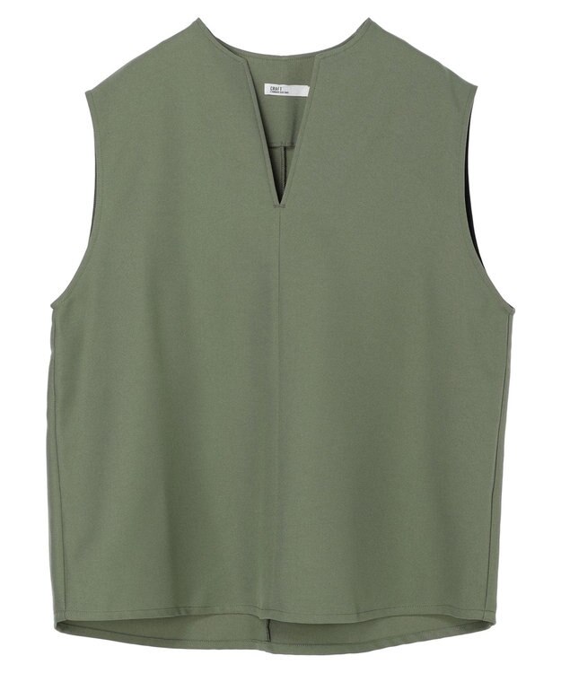CRAFT STANDARD BOUTIQUE 【イージーケア】Ｖネックベスト Khaki