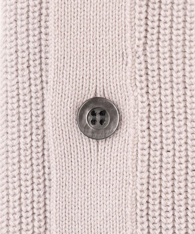 23区 L 【洗える】コットンギマ ニット ベスト ライトグレー系