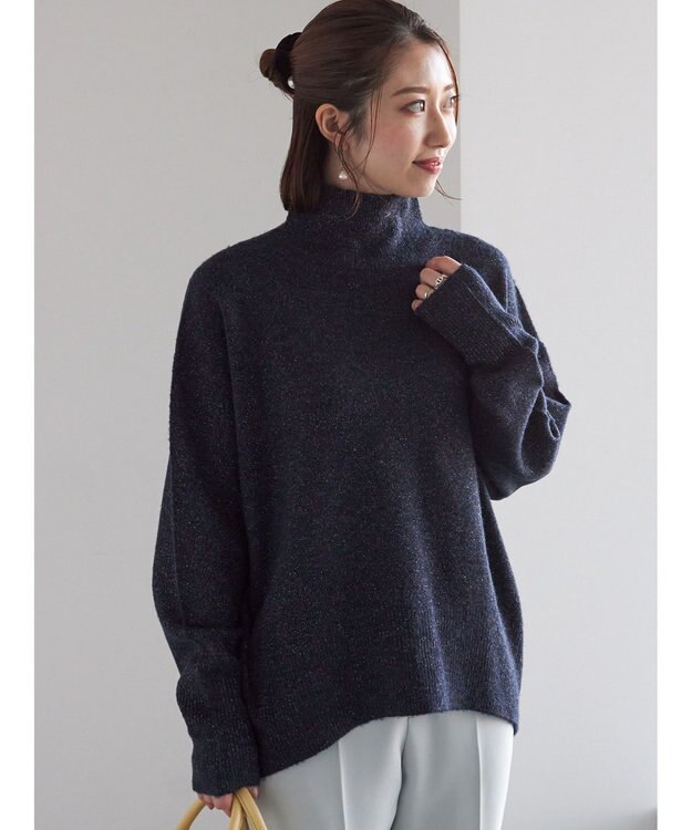 Te chichi MIXラメニット ネイビー