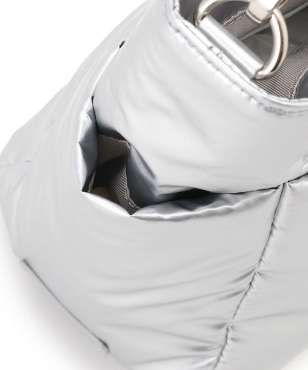 23区 パデッド ミニ ショルダーバッグ シルバー系