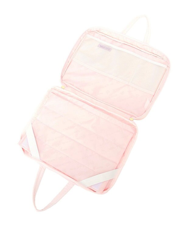 Maison de FLEUR リボン柄キルティングPCケース Pink