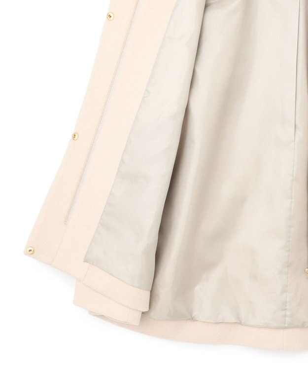 J.PRESS YORK STREET 【WOMEN】2WAY ウールアンゴラ ビーバーショートコート ベージュ系