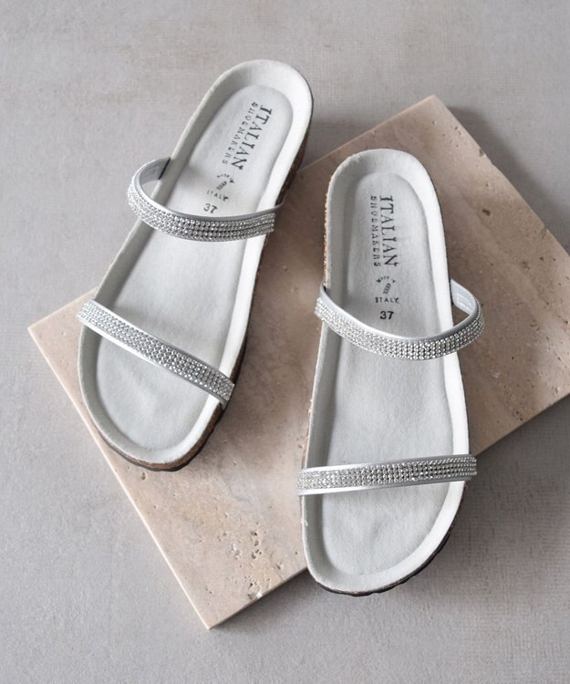 ITALIAN SHOEMAKERS】ダブルラインストーンクッションインソール ITALIAN SHOEMAKERS】ダブルラインストーンクッションインソール