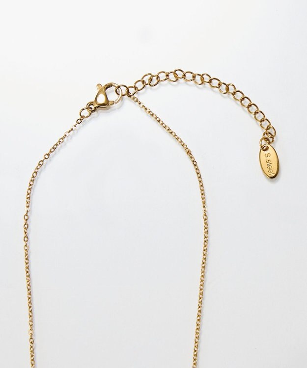 Phoebe 〈金属アレルギー対応〉メタリックパールホースシューネックレス　ゴールド　ステンレス/馬蹄/蹄鉄/ラッキーモチーフ/ギフト/プレゼント/大ぶり ゴールド